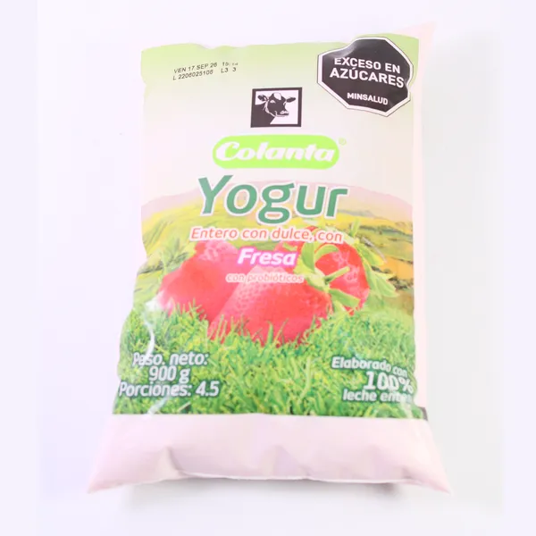 Yogurt Fresa Colanta